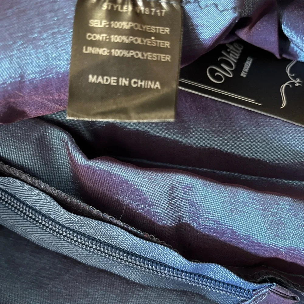 White By Soieblu Navy blue and Silver Dress - Picture 5 of 8